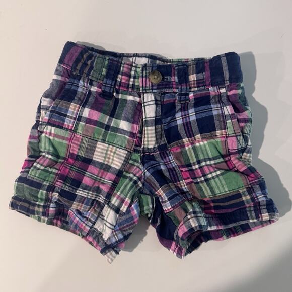 Janie and Jack Other - Janie and Jack Baby Boys Plaids Checks Solid Patchwork Shorts Blue Size 3-6M